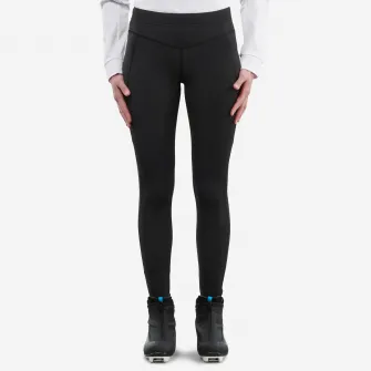 Decathlon Colanti caldurosi schi fond XC S 100 negru Dama, S