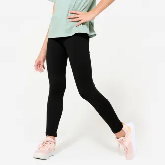 Decathlon Colanti Caldurosi si Respiranti sport Negru Fete, 5-6 Ani