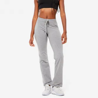 Decathlon Colanti Fitness cu posibilitate de rulare in partea de jos Gri Negru Dama, 3XL / W41 L31