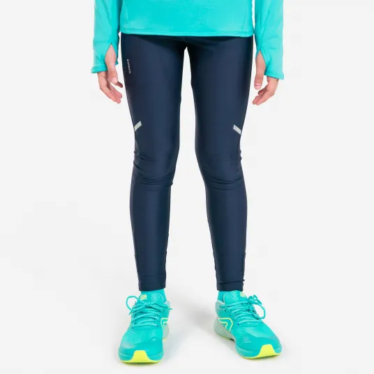 Decathlon Colanti Respiranti Alergare Kiprun Dry Bleumarin Copii, 10-11 Ani
