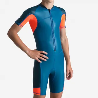 Decathlon Combinezon inot KLOUPI Albastru-Rosu Copii, 12-13 Ani