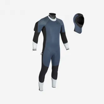 Decathlon Combinezon scufundari semi-etans neopren 7mm Albastru-Gri Barbati, M