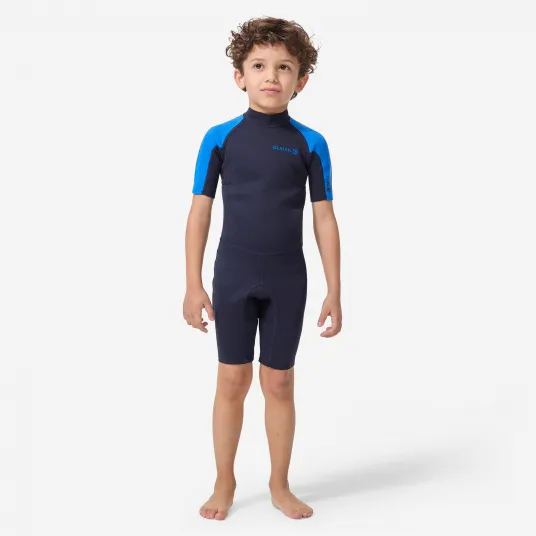 Decathlon Combinezon surf 100 neopren 1,5 mm Albastru Copii, 12 Ani