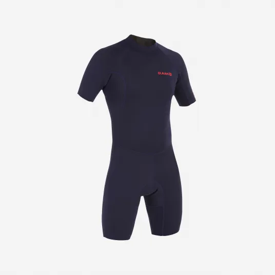 Decathlon Combinezon surf shorty 100 Neopren 1,5 mm Bleumarin Barbati, M