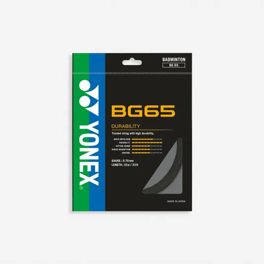 Decathlon Cordaj Badminton BG 65 Negru, Marime unica