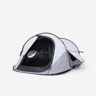 Decathlon Cort camping 2 SECONDS FRESH&BLACK 2 persoane, Marime unica