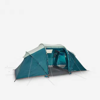 Decathlon Cort camping 4 Persoane 2 Camere structura cu bete ARPENAZ 4.2, Marime unica