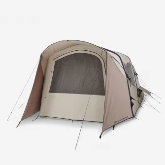 Decathlon Cort Camping 4 Persoane 2 Camere structura gonflabila AirSeconds 4.2 Polibumbac, Marime unica