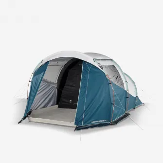 Decathlon Cort cu bete Camping ARPENAZ Fresh&Black 4.1 - 4 Persoane 1 Camera, Marime unica