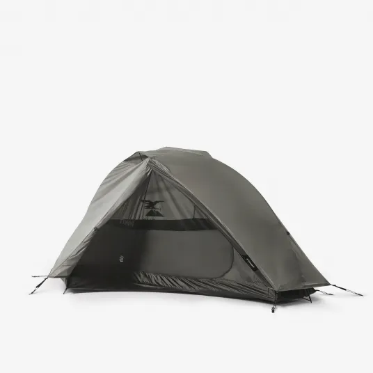 Decathlon Cort cu structura autoportanta tip dom Trekking MT900 1 persoana Gri, Marime unica
