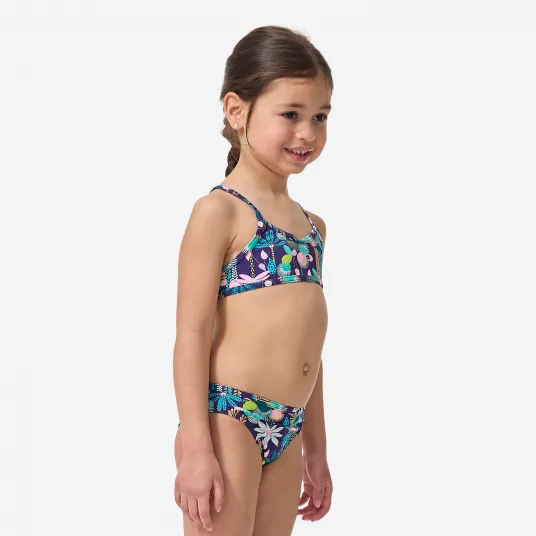 Decathlon Costum 2 piese Surf Boni 100 Galben Fete, 4-5 Ani