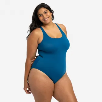 Decathlon Costum de baie intreg Inot Heva Albastru Dama, 40