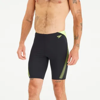 Decathlon Costum de inot boxeri jammer Speedo Negru-Galben Barbati, 48