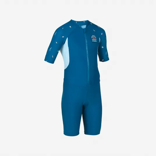 Decathlon COSTUM INOT SHORTY 100 Maneci scurte Bleumarin/Albastru Copii, 10-11 Ani
