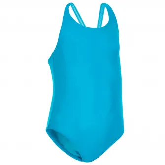 Decathlon Costum Intreg inot Albastru Fete, 3-4 Ani