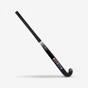 Decathlon Crosa Hochei pe iarba FH560 curbura Low Bow 60% carbon nivel mediu Negru/Gri Adulti, 36,5''