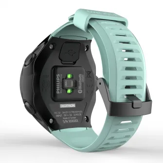 Decathlon Curea ceas alergare GPS ONMOVE 500 Albastru/Verde, Marime unica
