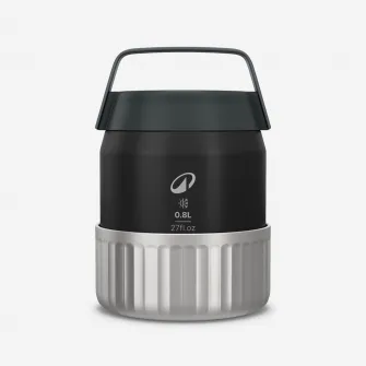 Decathlon Cutie de alimente 900 izoterma din inox 0,8L pentru camping, drumetie/trekking, Marime unica