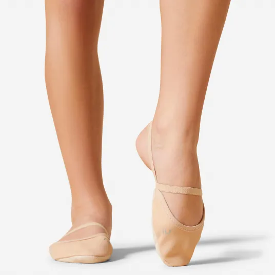 Decathlon Demi-poante gimnastica ritmica microfibra bej, 29/30