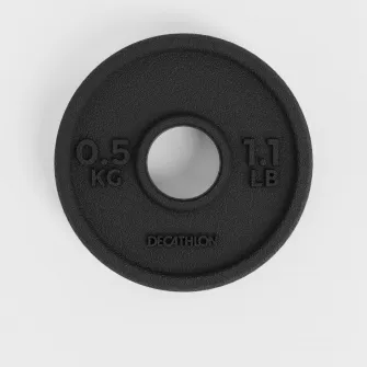 Decathlon Disc fonta Bodybuilding 0,5 kg 28 mm, 0,5 KG