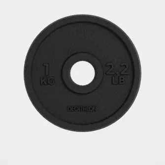 Decathlon Disc fonta Bodybuilding 1 kg 28 mm, 1 KG