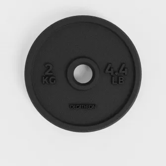 Decathlon Disc fonta Bodybuilding 2 kg 28 mm, 2 KG