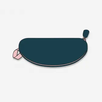 Decathlon Etui ochelari de soare Case 560 Albastru-Roz Copii, Marime unica