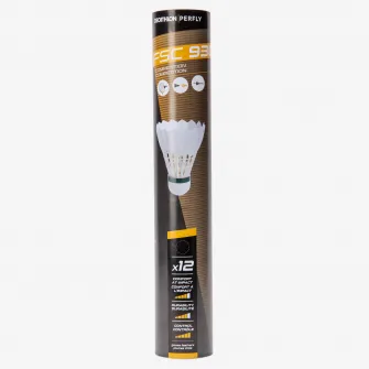 Decathlon Fluturas Badminton Artengo FSC 930 (Viteza 78) Alb Set de 12, Marime unica