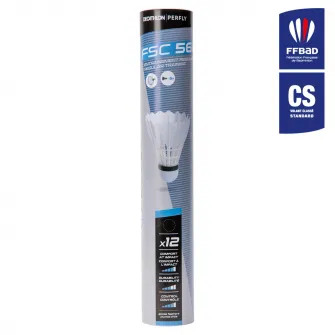 Decathlon Fluturas Badminton Artengo (Viteza 78) Alb Set de 12, Marime unica