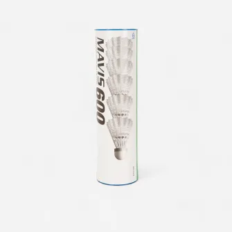 Decathlon FLUTURAS DE BADMINTON DIN PLASTIC YONEX MAVIS 600 x 6 - ALB, Marime unica