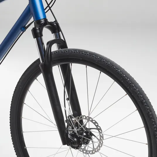 Decathlon Furca bicicleta polivalenta 28'' 1''1/8 80 mm Negru, Marime unica