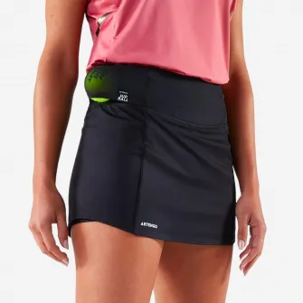 Decathlon Fusta cu colanti integrati Tenis HIP BALL TSkirt Dry Hip Ball Negru Dama, M