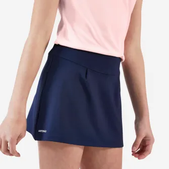 Decathlon Fusta Tenis 100 Bleumarin Fete, 6 Ani