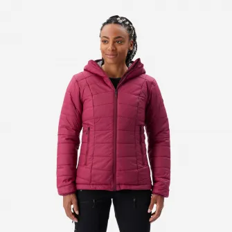 Decathlon Geaca cu umplutura de vatelina Trekking la munte MT100 -5C Visiniu, M