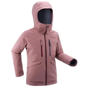 Decathlon Geaca impermeabila 3 in 1 Schi FR900 Roz Copii, 14 Ani