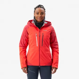 Decathlon Geaca Impermeabila ALPINISM LIGHT Rosu Dama, XS