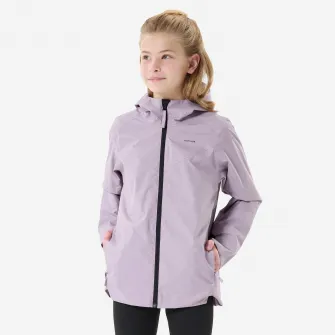 Decathlon Geaca Impermeabila Drumetie MH500 Mov Fete 7-15 ani, 7-8 Ani