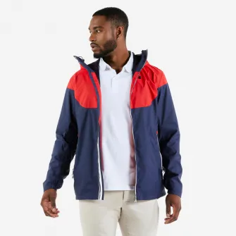 Decathlon Geaca impermeabila Navigatie protectie vant Sailing 100 Albastru Rosu Barbati, 2XL