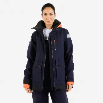 Decathlon Geaca impermeabila navigatie SAILING 500 Bleumarin Dama, S