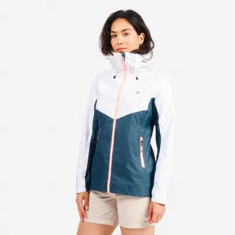 Decathlon Geaca Impermeabila ploaie/navigatie SAILING 100 Gri-alb Dama, M