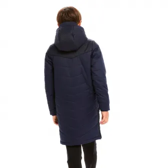 Decathlon Geaca Parka Fotbal TRX Albastru Copii, 5-6 Ani