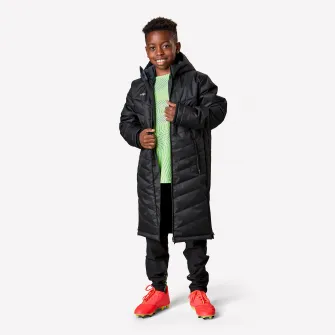 Decathlon Geaca Parka Fotbal TRX Negru Copii, 12-13 Ani