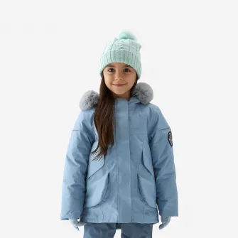 Decathlon Geaca parka iarna calduroasa SH500 MOUNTAIN Fete 2 - 6 ani, 3-4 Ani