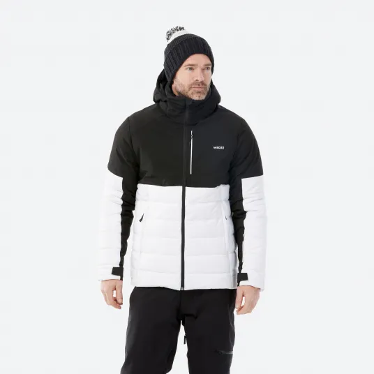 Decathlon Geaca schi si snowboard calduroasa 100 Alb/Negru Barbati, M