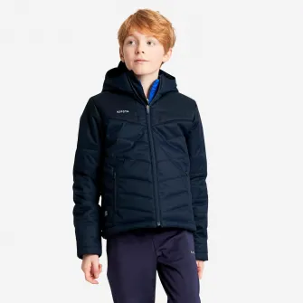 Decathlon Geaca scurta Fotbal Bleumarin Copii, 5-6 Ani