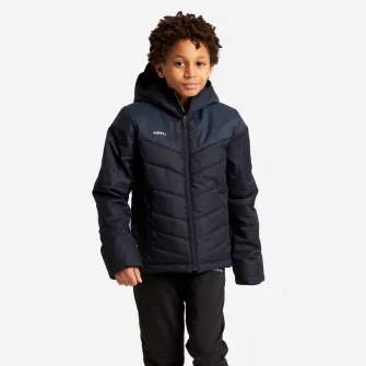 Decathlon Geaca scurta Fotbal Negru Copii, 10-11 Ani