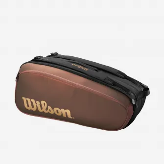 Decathlon Geanta de tenis thermobag Wilson super tour pro staff 9r maro-negru, Marime unica