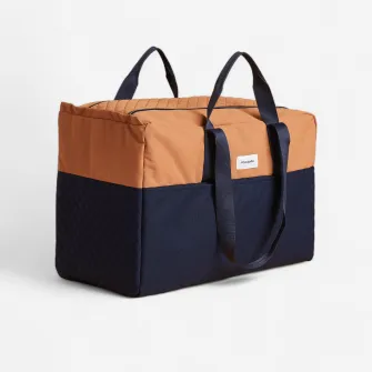 Decathlon Geanta de transport material de echitatie DUFFLE 65L Maro-Albastru, Marime unica