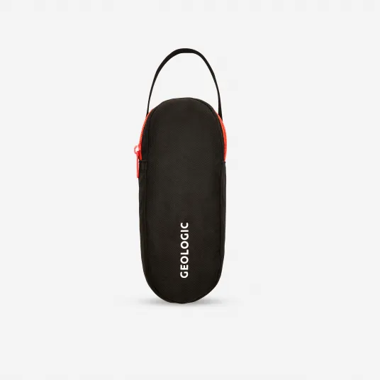 Decathlon GEANTA FLEXIBILA PENTRU 3 BILE DE PETANQUE NEGRU SI ROSU, Marime unica