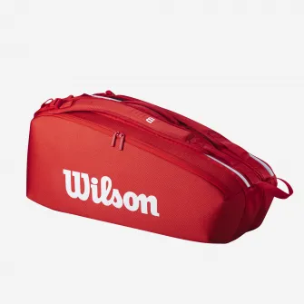Decathlon Geanta tenis Wilson super tour x6 rosu, Marime unica